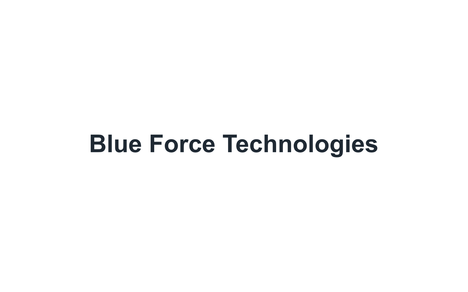 Blue Force Technologies company media