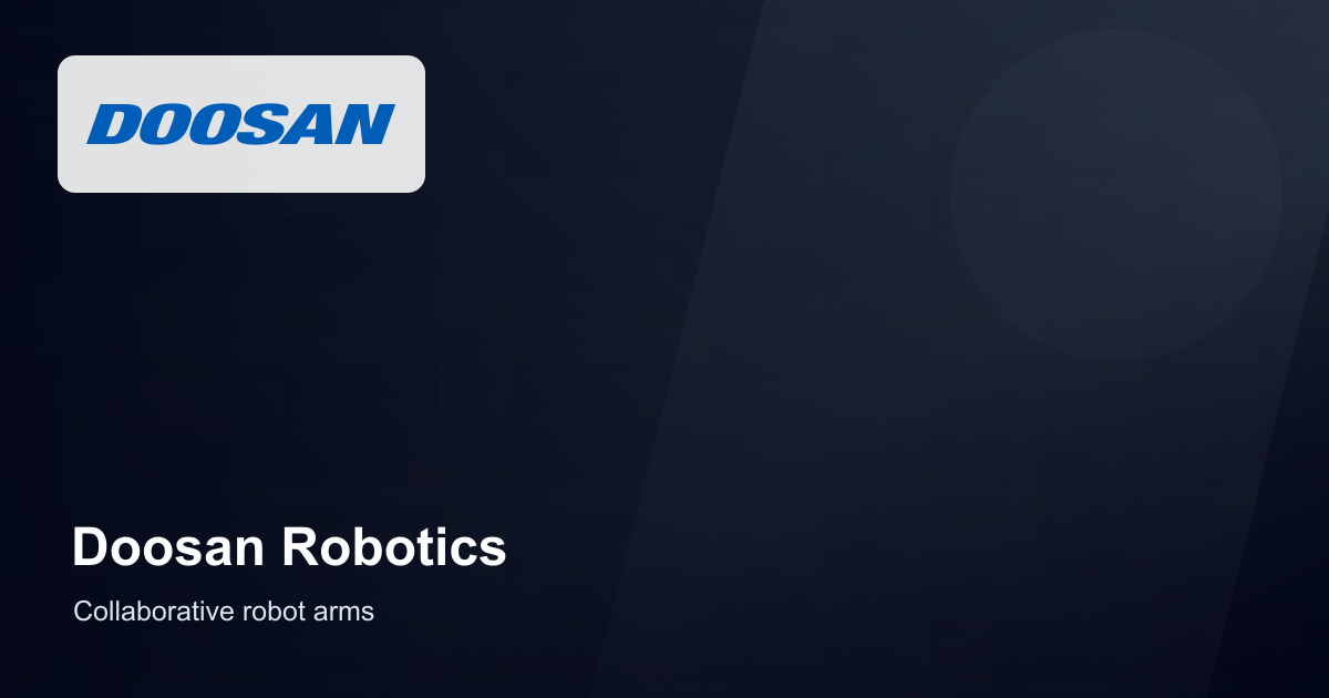 Doosan Robotics company media