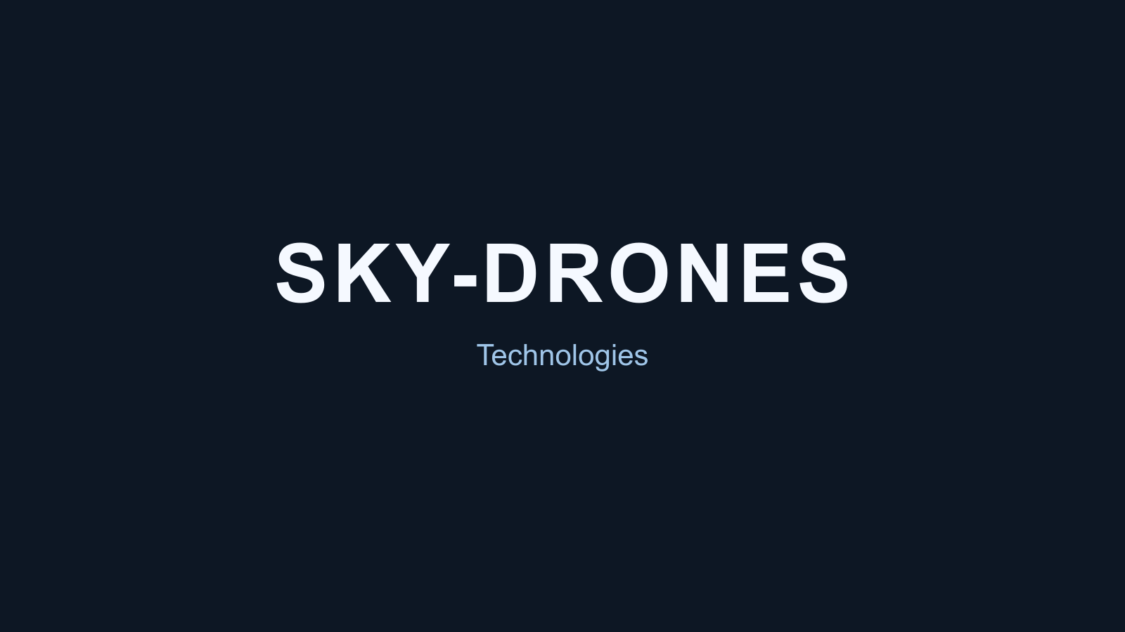 Sky-Drones Technologies company media