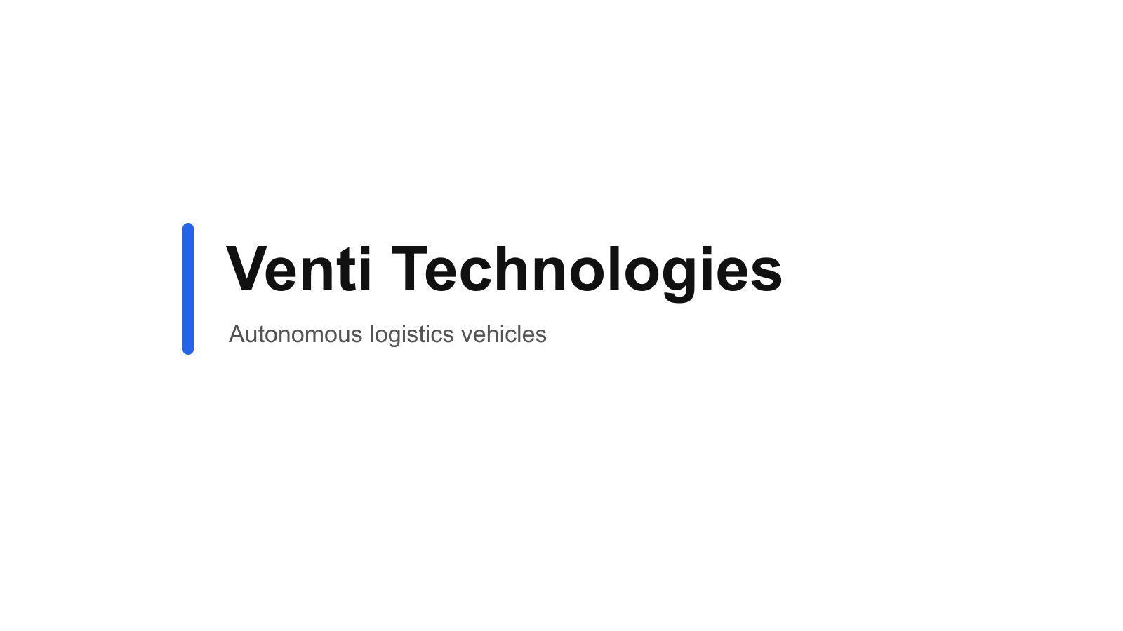 Venti Technologies company media