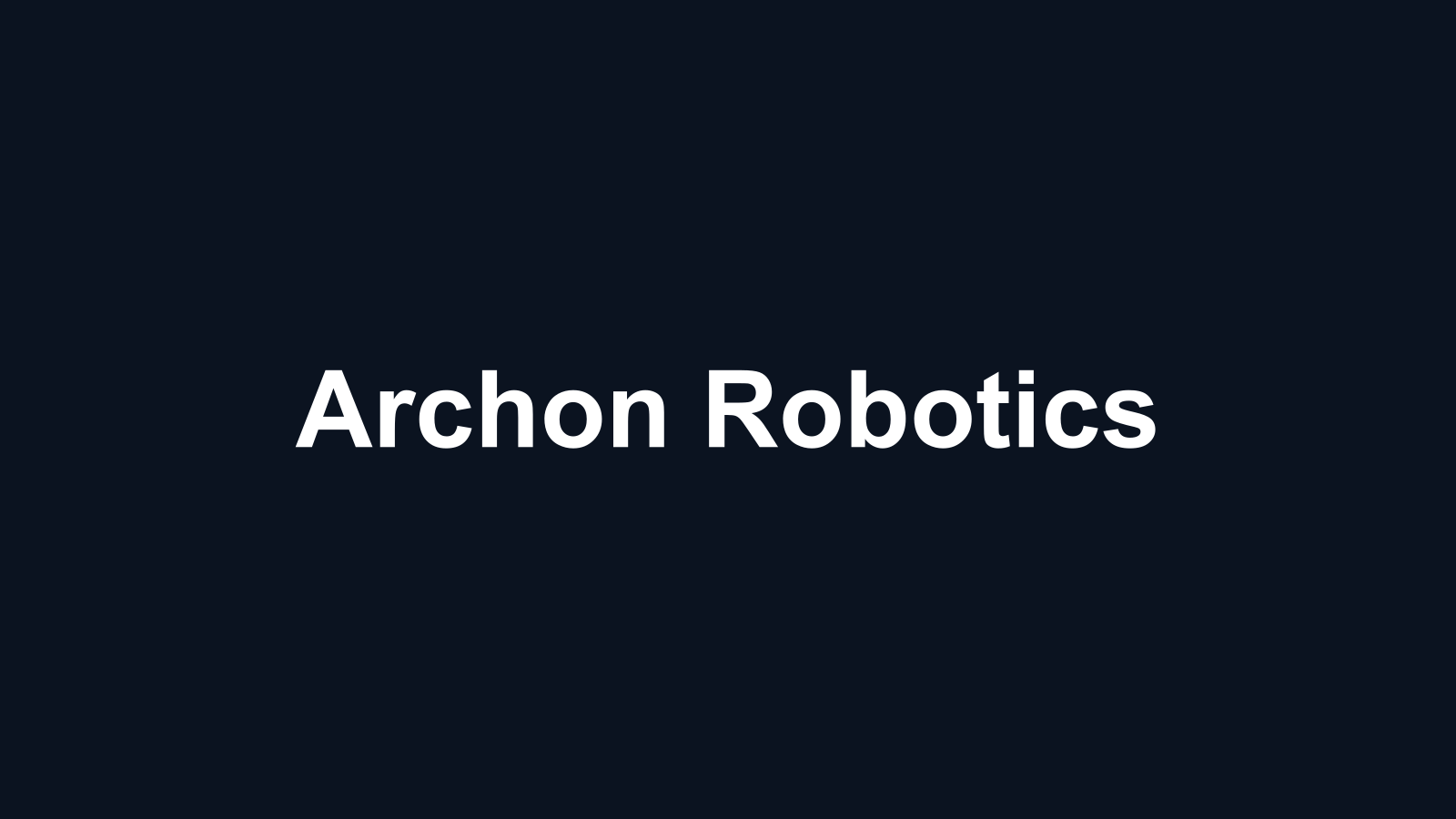 Archon Robotics company media